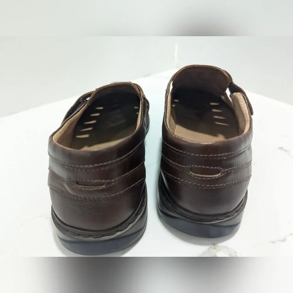 Joseph Seibel Steven closed toe smart leather sandal velcro fastening size 10